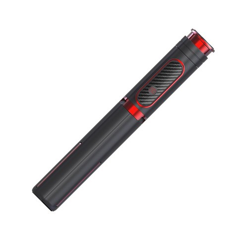 컴스 셀카봉 삼각대 블루투스 무선 리모컨 일체형 Black, OM165, 1개
