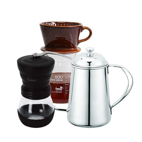코맥 커피 핸드드립 3종세트 MG1-K1-DN4, 혼합색상, 1세트, 600ml