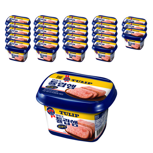 농심 덴마크 튤립 햄 클래식, 340g, 24개