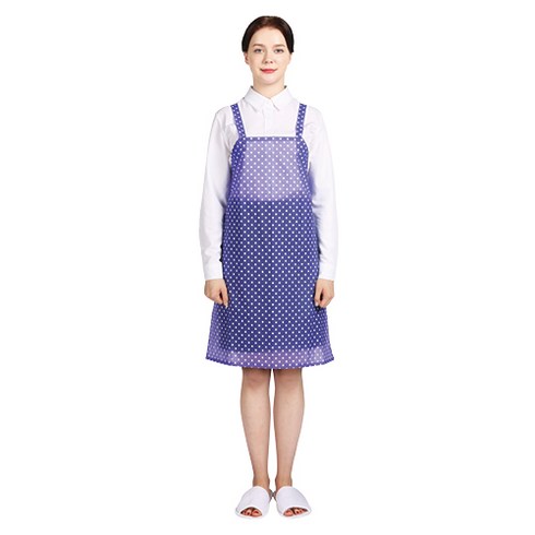 웰프런 우레탄 방수 앞치마 유니도트 소, 반투명퍼플, 1개