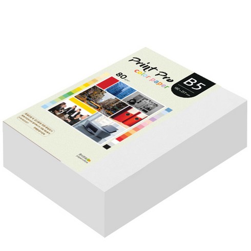 종이문화 프린트 프로 칼라복사지 No 30 스노우화이트 80g, B5, 680개