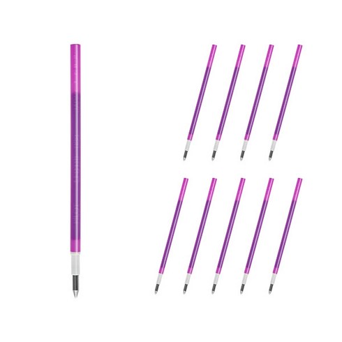 프릭션 다색 슬림펜 전용 리필심 0.38mm LFBTRF12UF, 바이올렛, 10개