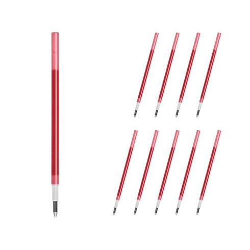 프릭션 다색 슬림펜 전용 리필심 0.38mm LFBTRF12UF, 와인레드, 10개