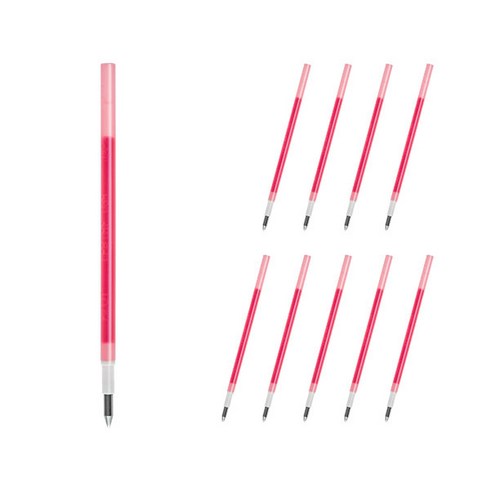 프릭션 다색 슬림펜 전용 리필심 0.38mm LFBTRF12UF, 로즈, 10개