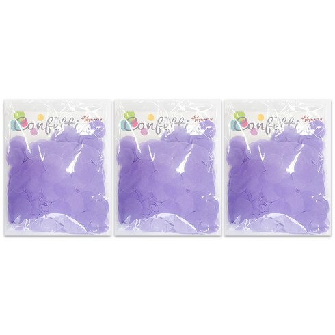 조이파티 버블 컨페티 3p, 라벤더, 1세트
