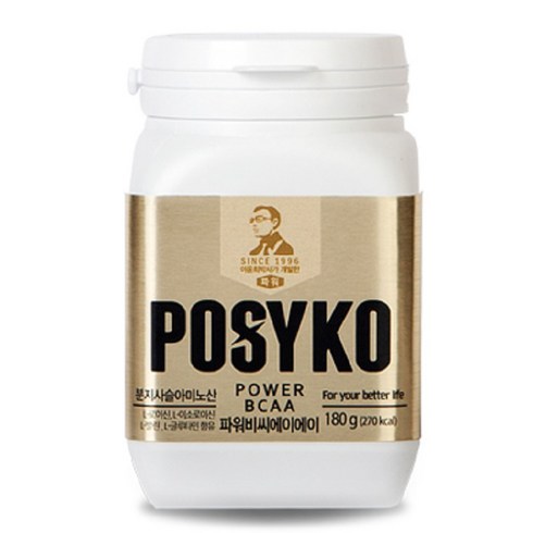 파시코 파워 BCAA 근육 영양보충 필수아미노산, 180g, 1개