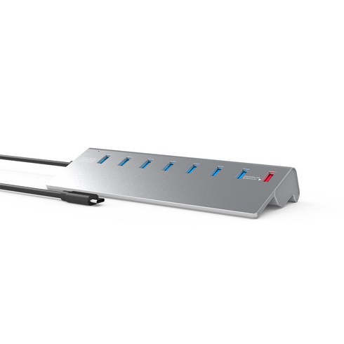 넥스트유 USB 3.0 TYPE C 7 Port 플러스 Charger 1Port USB허브 NEXT-330TC, 혼합색상, 1개
