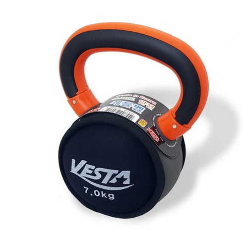 VESTA 소프트 케틀벨, 혼합색상, 7kg, 1개