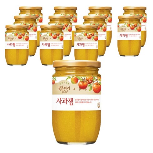 복음자리 사과잼, 480g, 12개