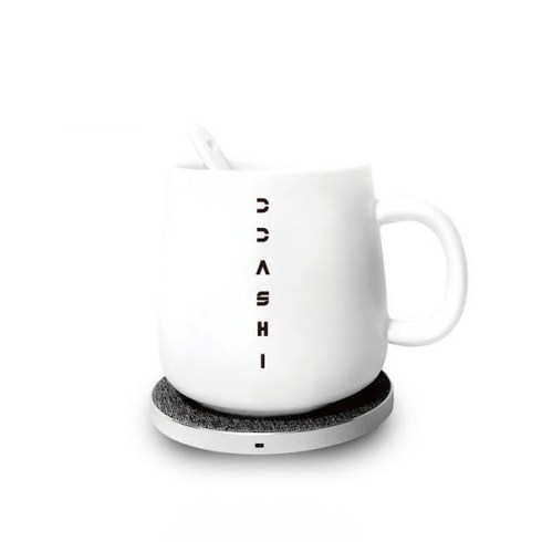 DDASHI 따뜻한 온도 유지 컵워머 + 무선충전기, 화이트(DS-100)
