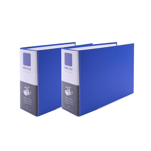 희망사무포인트 2공 파이프 바인더 A4 9X7 군 Br497E, 청색, 2개