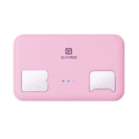지헬스 휴대용 체지방 측정기 지카드, QSCD-0A, 핑크