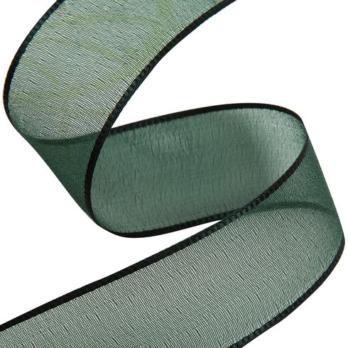 오간디 리본 펄샤인 25mm, 수박, 45m, 1개