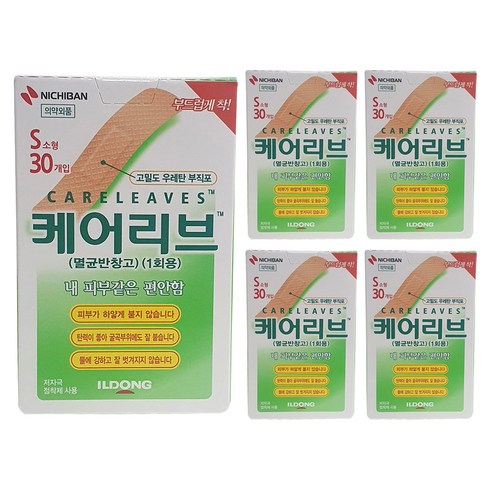 일동제약 케어리브 멸균반창고 기본형, 30개입, 5개