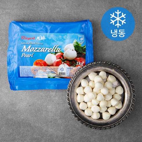 위거드 IQF 모짜렐라 펄 (냉동), 1kg, 1개