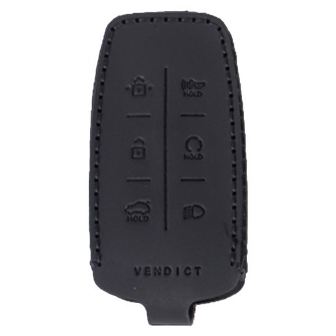 벤딕트 제네시스 GV70 GV80 G80 스마트키 가죽 케이스 6버튼, 클래식 블랙, 제네시스 6버튼타입