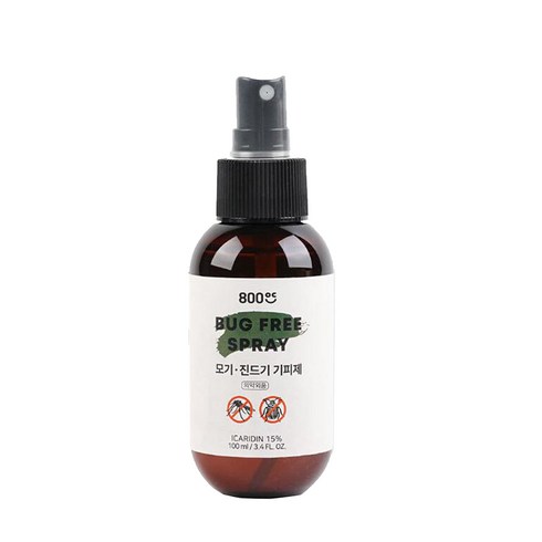 팔백도씨 벅스 프리 스프레이 모기 진드게 기피제, 100ml, 1개