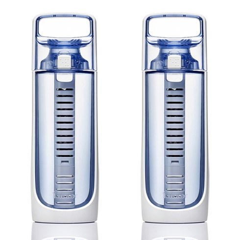 아이워터 클래식 알칼라인 미네랄 수소 필터 물병 포터블 블루 600ml x 2p 세트