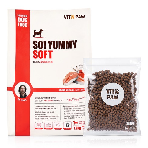비타파우 전연령용 강아지 쏘야미 소프트사료, 연어, 1.2kg, 1개