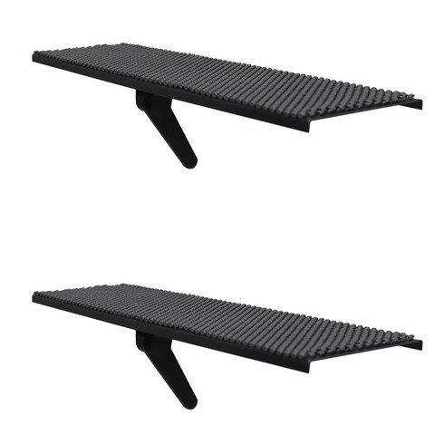 엘디엘마운트 티비 셋탑박스 공유기 사운드바 거치대 APL-S450, 블랙, 2개