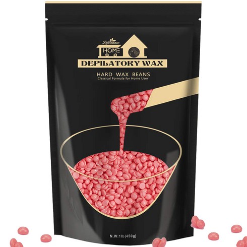 라이프스탠스 셀프 브라질리언 왁싱 로즈 하드왁스, 450g, 1개