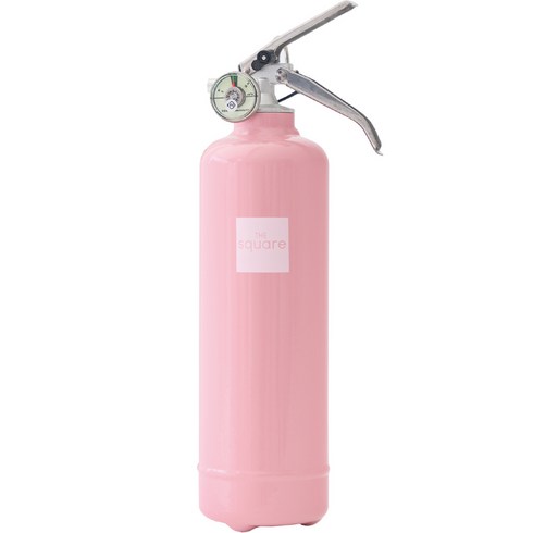 더스퀘어 분말형 ABC 디자인소화기 연핑크, 1kg, 1개