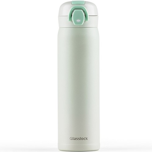 글라스락 원터치 텀블러, 민트, 450ml, 1개