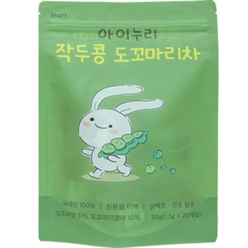 inuri 작두콩 도꼬마리차 티백, 20개입, 1개, 1.5g