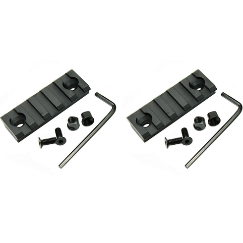 잘츠 keymod 5슬롯 알루미늄 합금 브래킷 2세트, 블랙