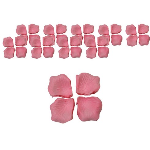 마켓감성 장미꽃잎 장식, 핑크, 10개