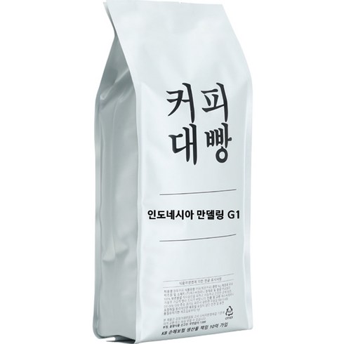 커피대빵 인도네시아 만델링 G1 싱글오리진 원두커피, 홀빈(분쇄안함), 1kg, 1개