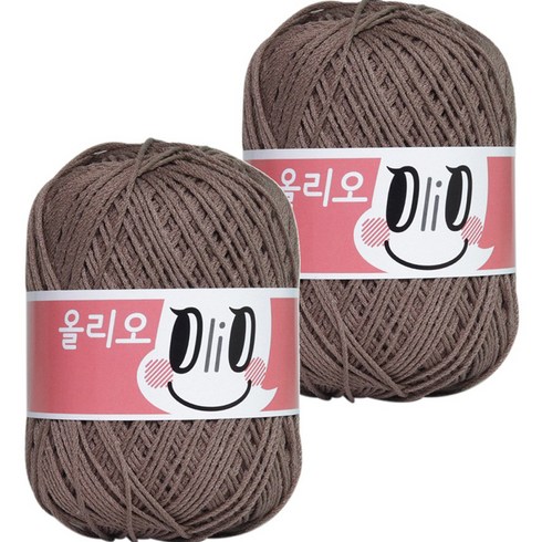 OliO 야나 뜨개실, 716 밀크코코아, 2개
