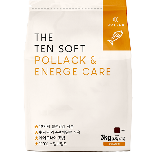 더텐소프트 강아지 기능성 사료, 활력, 3kg, 1개