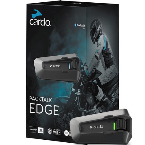 카르도 팩톡 엣지 JBL 오토바이 블루투스, EDGE SINGLE, 검은색