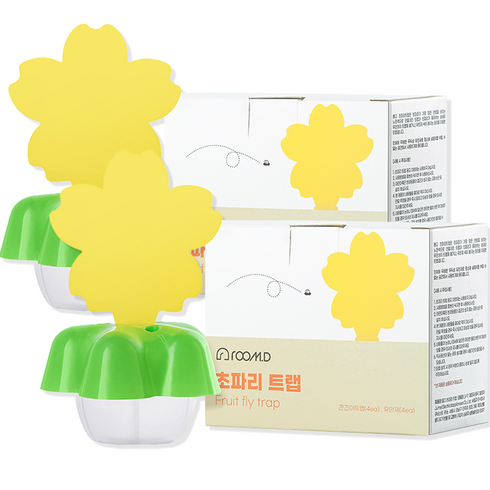 룸디 초파리 트랩 유인제 세트, 2개, 1세트