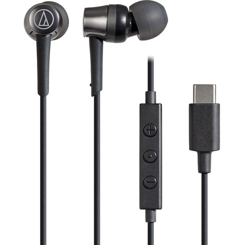 오디오테크니카 USB C 타입 고품질 인이어 이어폰 ATH-CKD3C 블랙