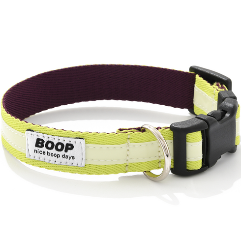 BOOP 반려동물 야광 목줄, 펀치 라임