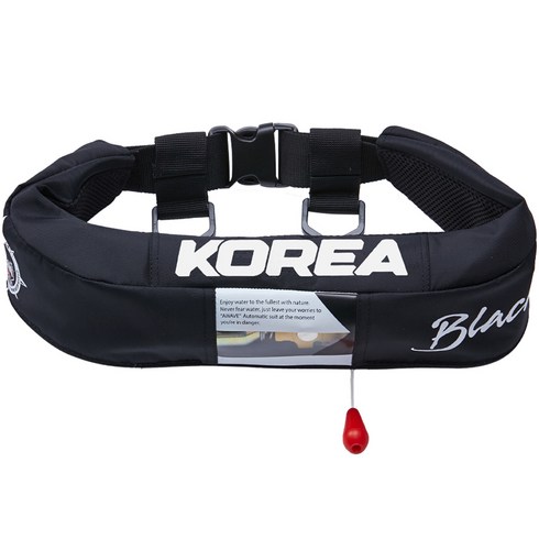 블랙마린 남녀공용 자동팽창식 허리벨트형 구명조끼