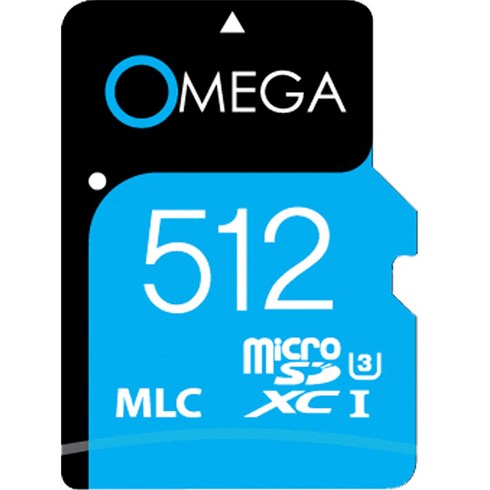 오메가 자동차 블랙박스 MLC MicroSD 메모리카드, 512GB, 1개