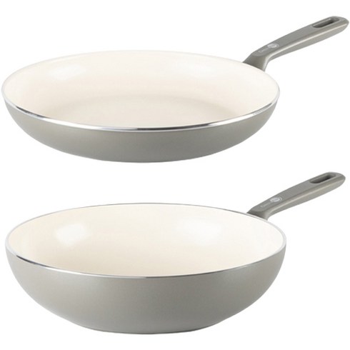 그린팬 멤피스 인덕션 세라믹 프라이팬 + 웍 세트, 쿼츠 그레이, 프라이팬 28cm + 웍 28cm, 1세트