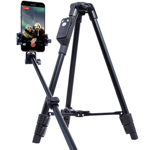 셀루미 초경량 멀티 스위칭 2in1 스마트폰 삼각대 셀카봉 블랙 144cm, SEL-TRS200, 1개, BLACK 블랙