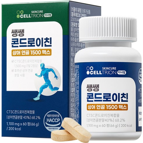 이너랩 쌩쌩 콘드로이친 상어연골 1500 맥스, 60정, 1개