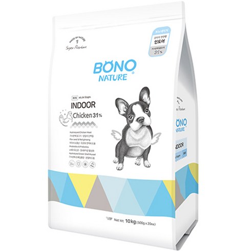 보노네이처 전연령 강아지 인도어 건식사료, 가수분해닭, 10kg, 1개