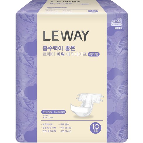 미래생활 르웨이 남녀공용 파워 매직 테이프, 특대형, 10개입, 1개