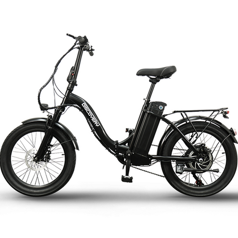 레이윙 디스커버리 엔트리 5.2A 36V 350W 배터리 접이식 전기자전거 50cm F21E, 스틸, 블랙