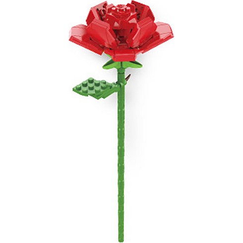자키 레고호환블록, 빨간장미(JK2631), 1개