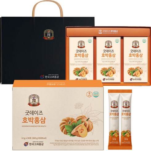 한국고려홍삼 굿데이즈 호박홍삼 + 쇼핑백, 360g, 1개