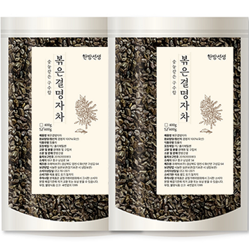한방선생 볶은 결명자차, 600g, 1개입, 2개
