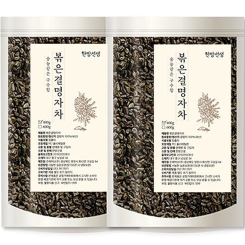 한방선생 볶은 결명자차, 400g, 1개입, 2개