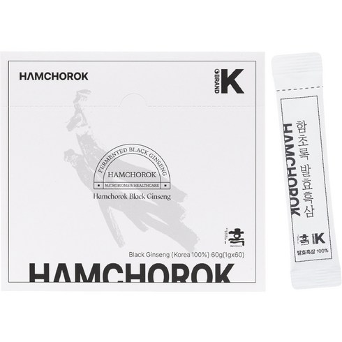 함초록 발효흑삼 분말, 60g, 1개